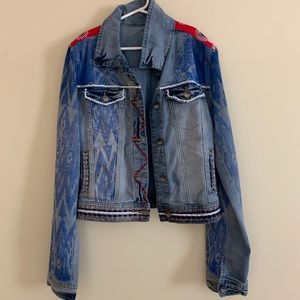Desigual Denim jacket with embroidery